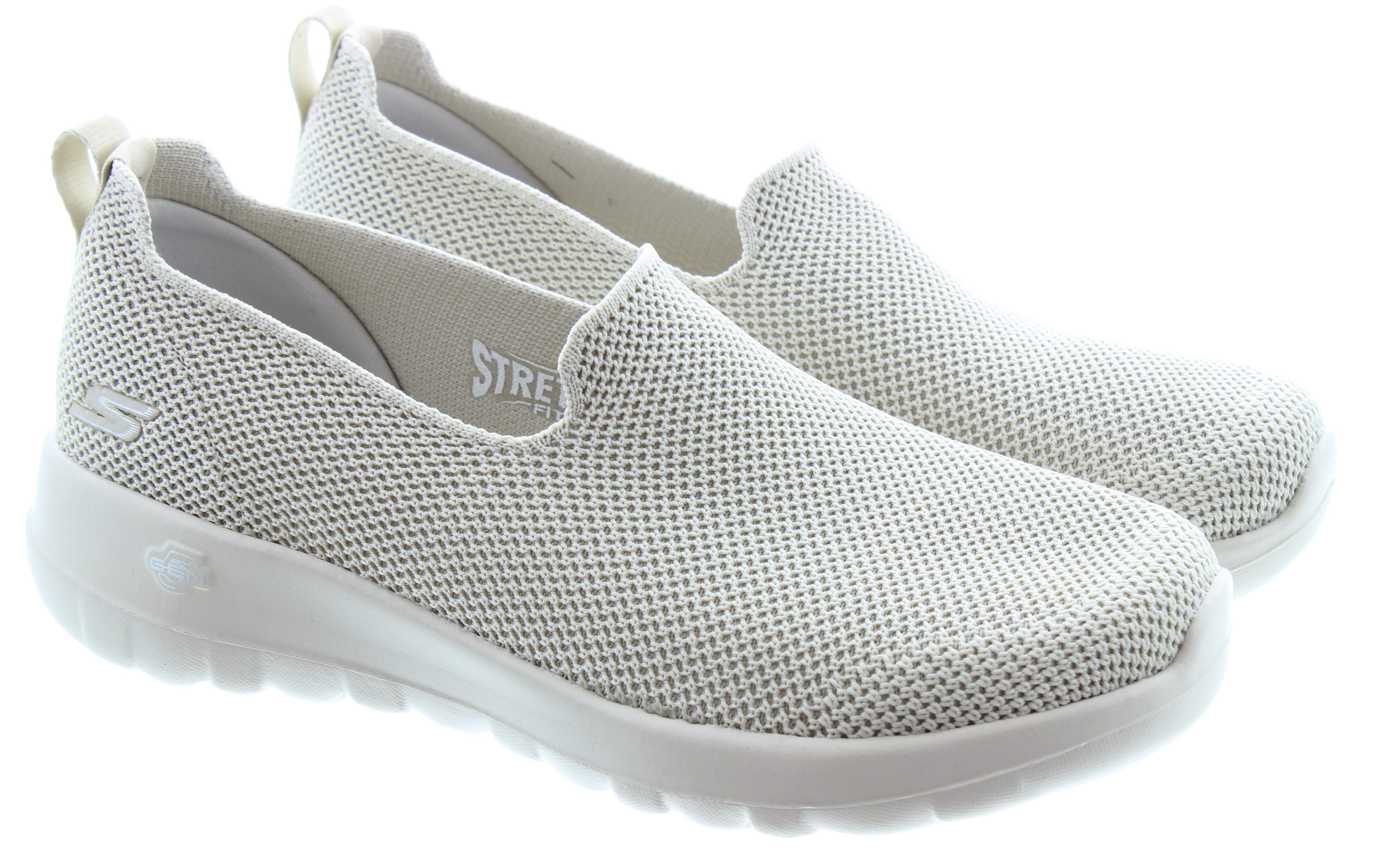 Ladies Machine Washable Go Walk Joy Pumps In Taupe