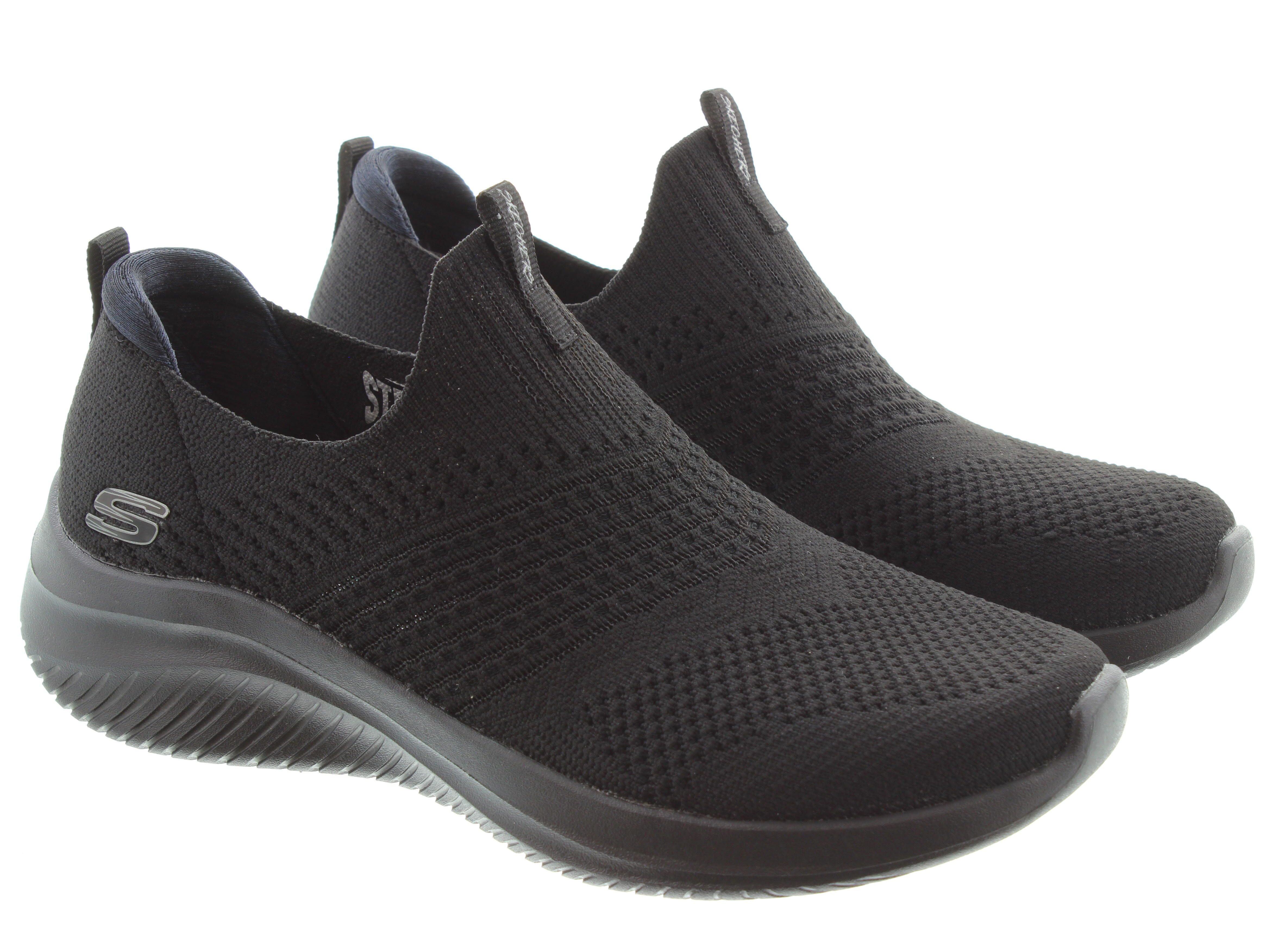 Ladies Ultra Flex Machine Washable Classy Charm Shoes In All BLack