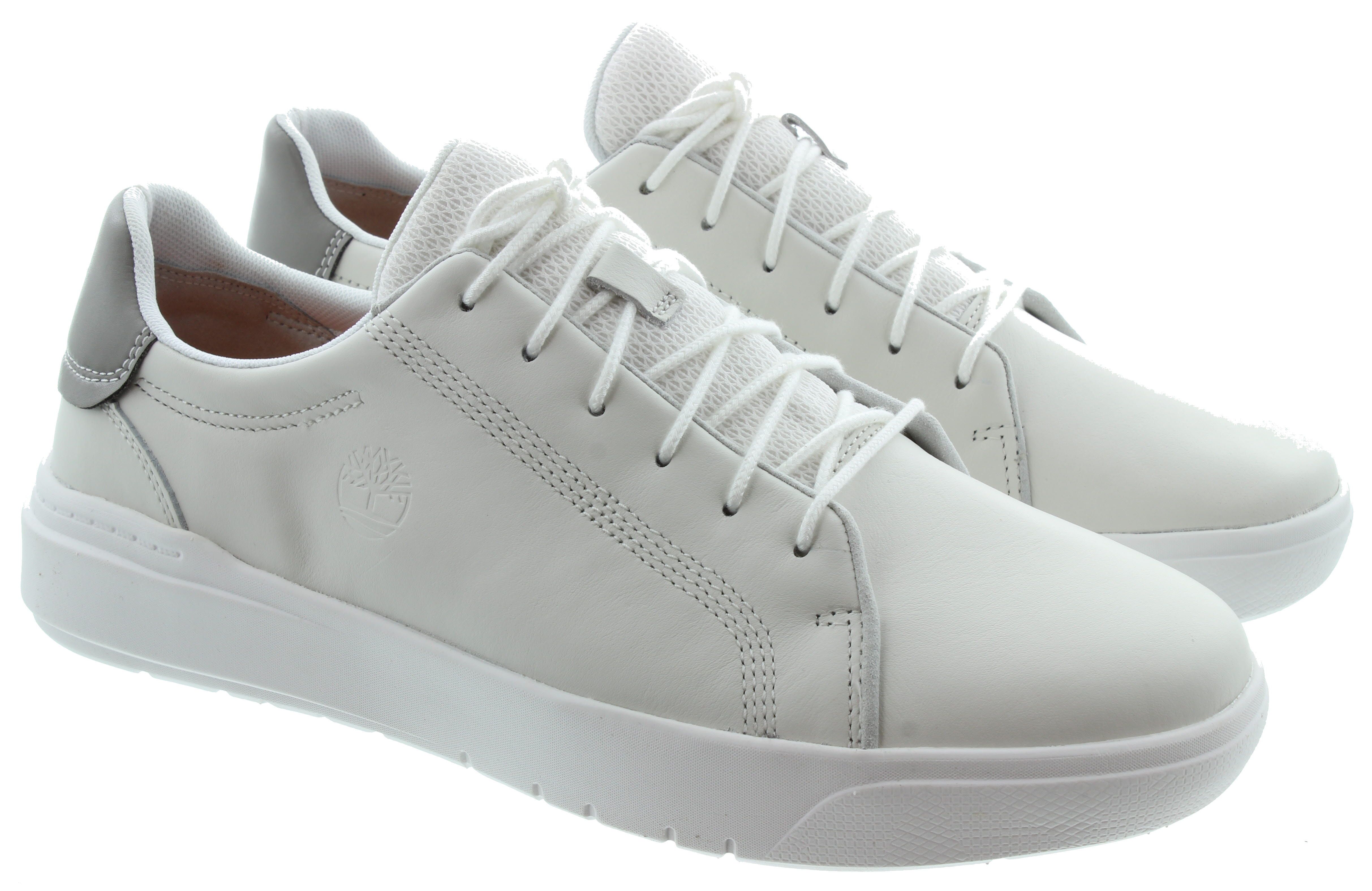 Mens Seneca Lace Trainer In White - Main Image