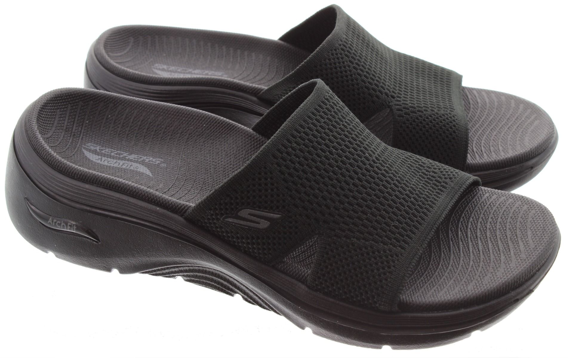 Ladies 140865 Arch Fit Mules In Black