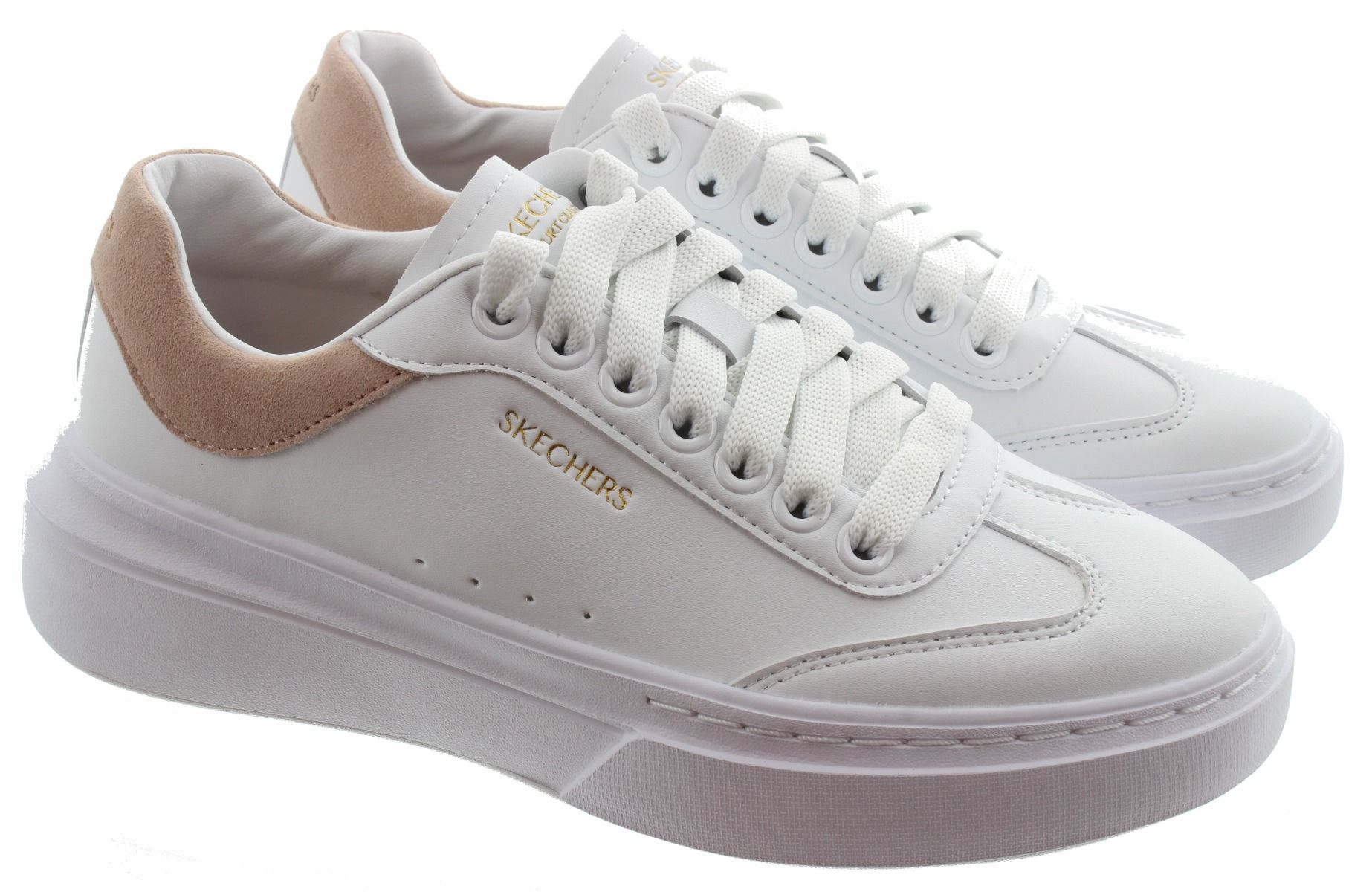 Pink White Sketcher Shoes Skechers Women's Sneakers 150055/MVE