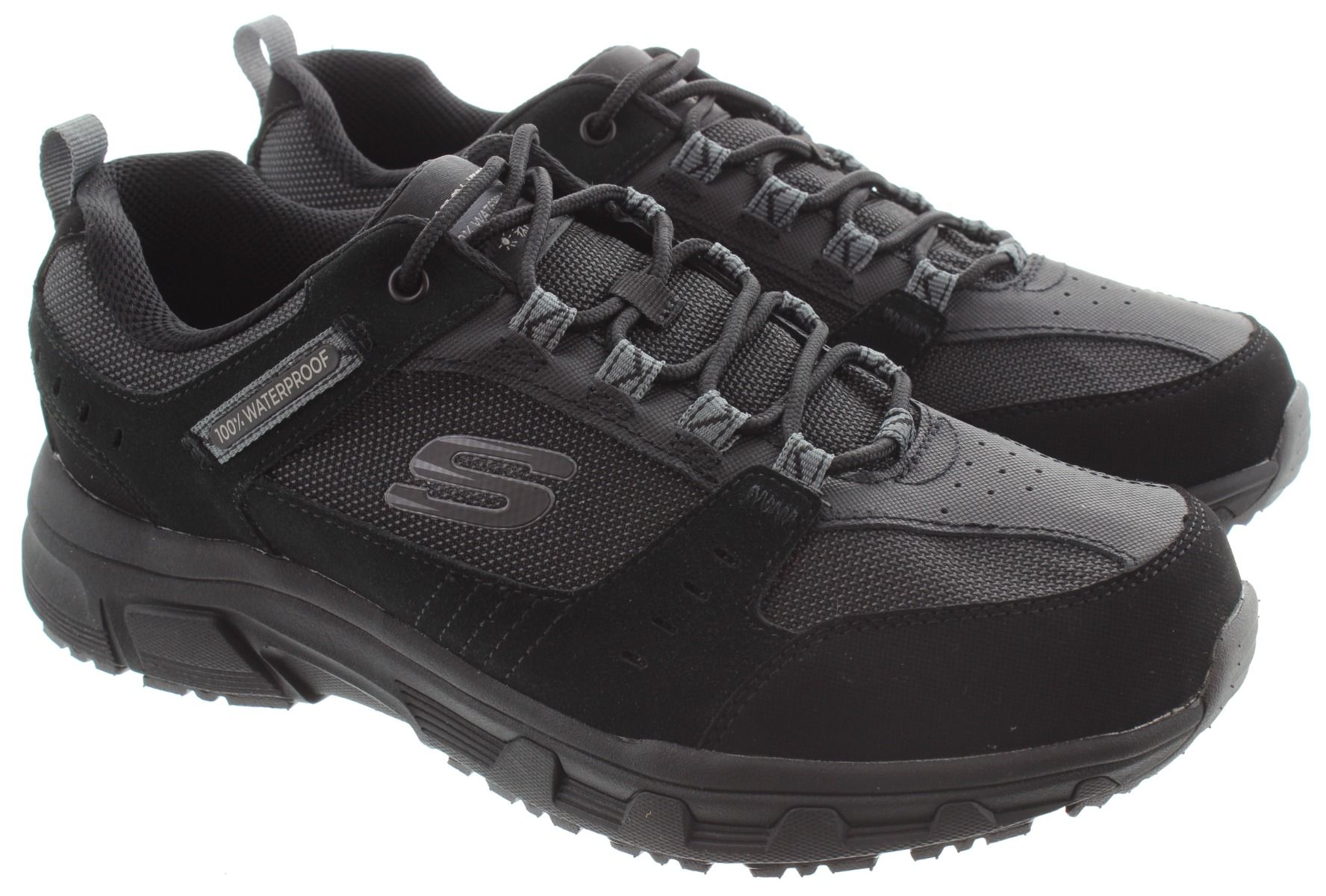 Mens 237386 Rydell Waterproof Trainers In All Black