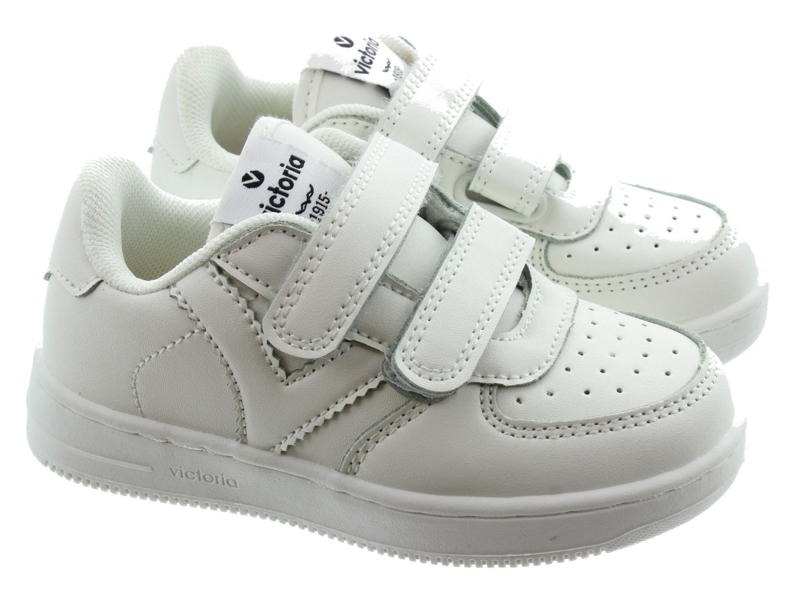 Kids Madrid Velcro Trainers In White