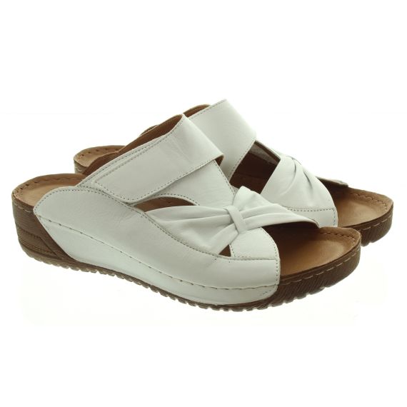 ADESSO Ladies Lexi Bow Mules In White