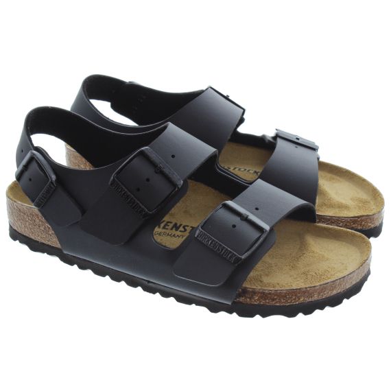 BIRKENSTOCK Ladies Milano Narrow Fit Sandals In Black 