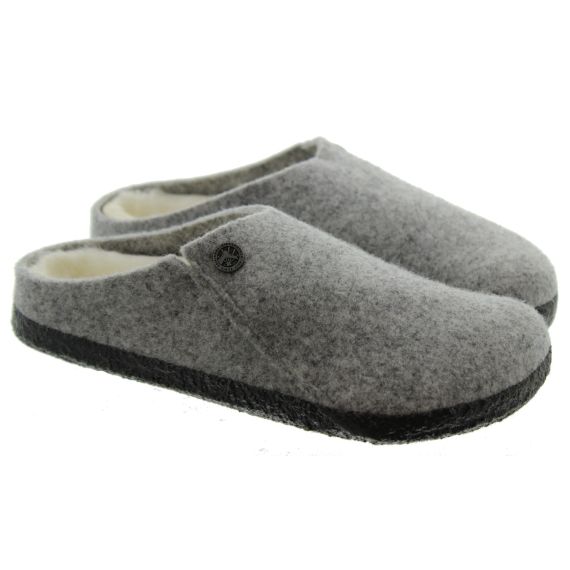 BIRKENSTOCK Ladies Zermatt Shearling Slippers In Grey