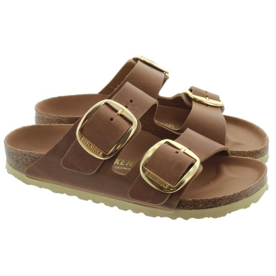 BIRKENSTOCK Ladies Arizona Big Buckle Sandals In Cognac