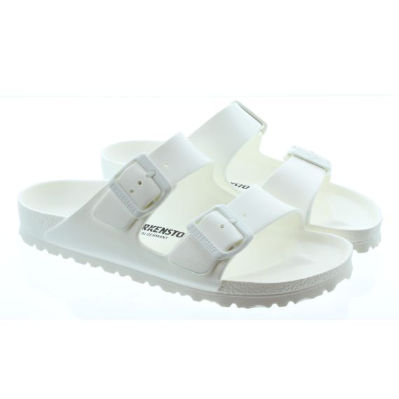 BIRKENSTOCK Ladies Eva Arizona Sandals In White