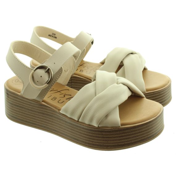 BLOWFISH Ladies Linder Flatform Sandals In Bone 