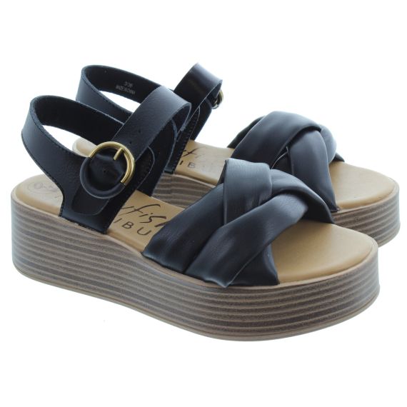 BLOWFISH Ladies Linder Flatform Sandals In Black