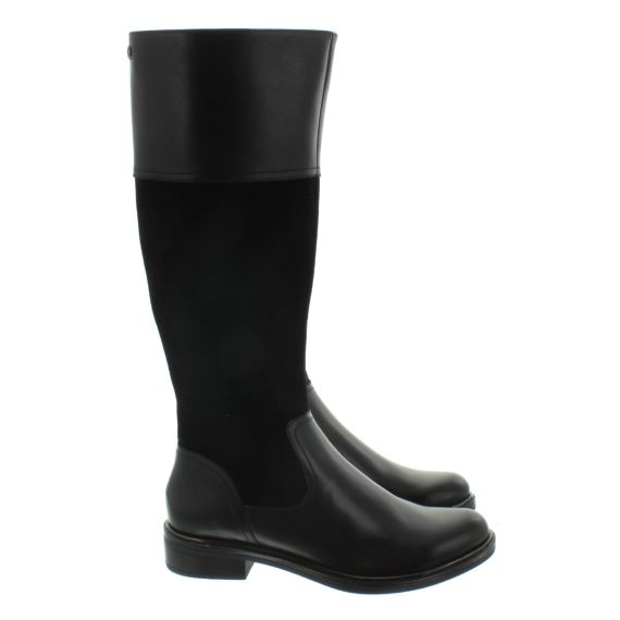 CAPRICE Ladies 25524 Flat Knee Boots In Black 