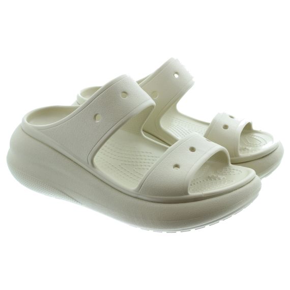 CROCS Adults Classic Crush Sandals In Bone