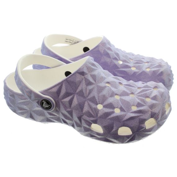 CROCS Youths Geometric Clogs In Iridescent 