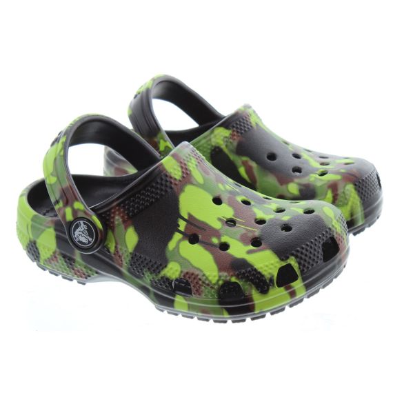 CROCS Kids Classic Spray Crocs Clogs In Camo Print