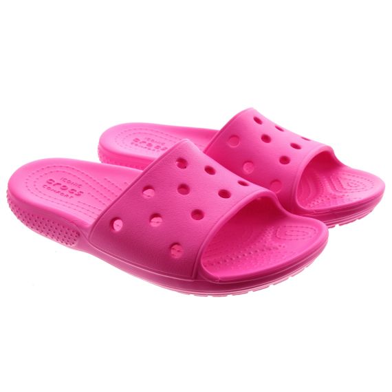 CROCS Kids Classic Slide Sandals In Pink