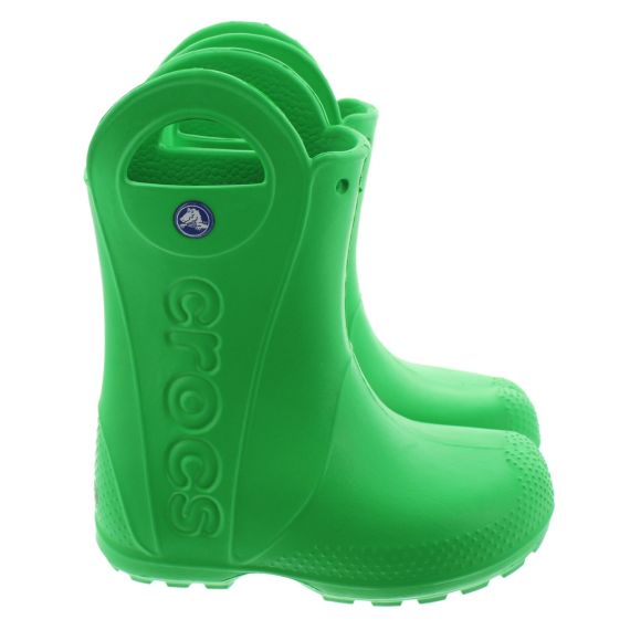 CROCS Kids Handle It Rainboot In Green