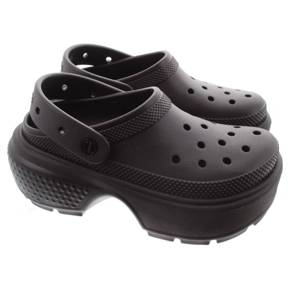 CROCS Ladies Stomp Clogs In Black 