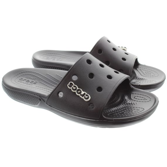 CROCS Adults Classic Slide Poolsides In Black