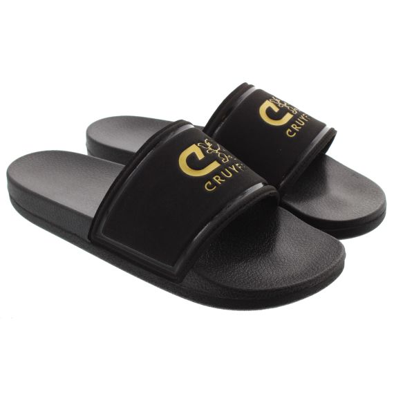 CRUYFF Mens Agua Copa Slides In Black