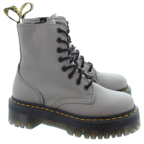 DR MARTENS Adults Jadon 3 Platform Boots In Grey 