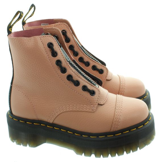 DR MARTENS Ladies Sinclair Boots In Peach 