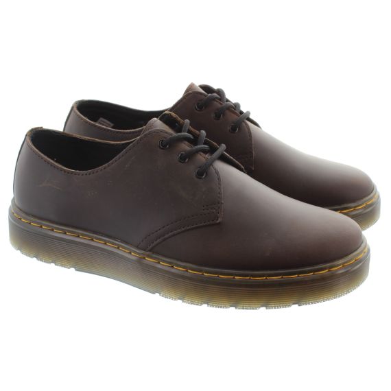 DR MARTENS Mens Thurston Low Shoes In Brown 