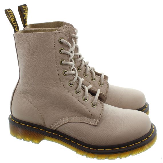 DR MARTENS Ladies Pascal Virginia Boots In Taupe