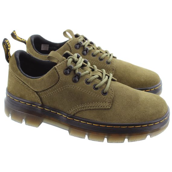 DR MARTENS Mens Reeder Suede Shoes In Olive