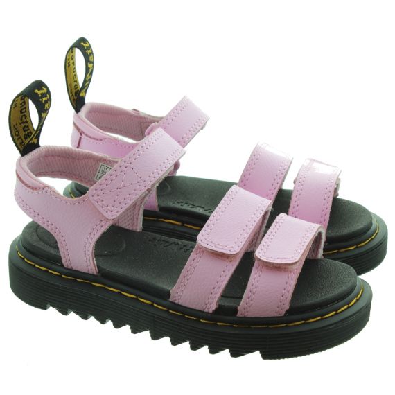 DR MARTENS Kids Klaire Sandals In PInk 