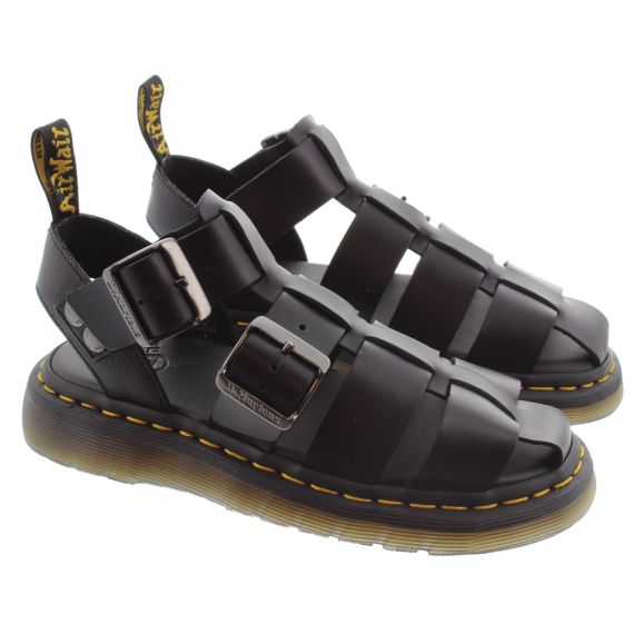 DR MARTENS Ladies Garin Fisherman Sandals In Black 