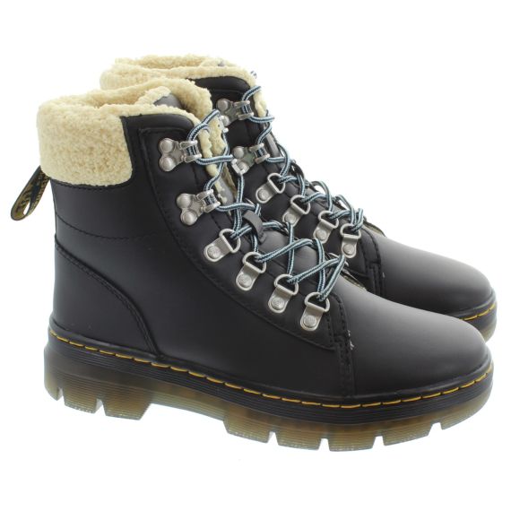 DR MARTENS Adults Combs Warmwair Fur Lined Boots In Black 
