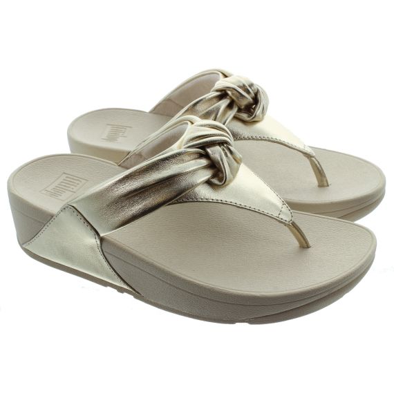 FITFLOP Ladies Lulu Knot Sandals In Gold 