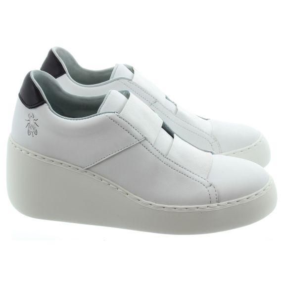 FLY Ladies Dito Elastic Trainers In White