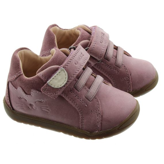 GEOX Toddlers Macchia Baby Shoes In Pink 