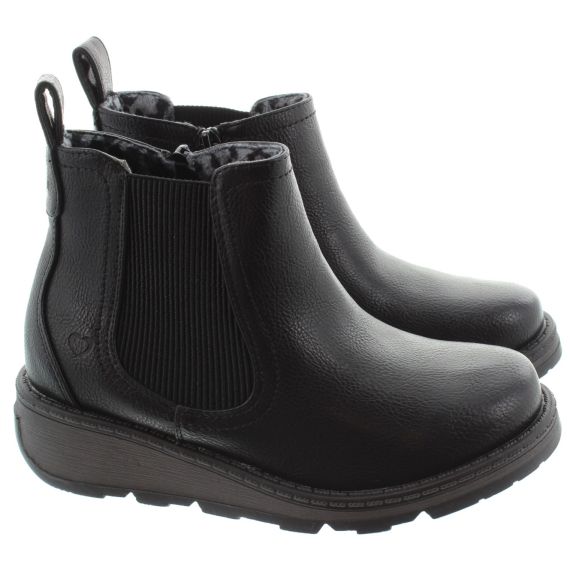 HEAVENLY FEET Ladies New Rolo Chelsea Boots In Black 