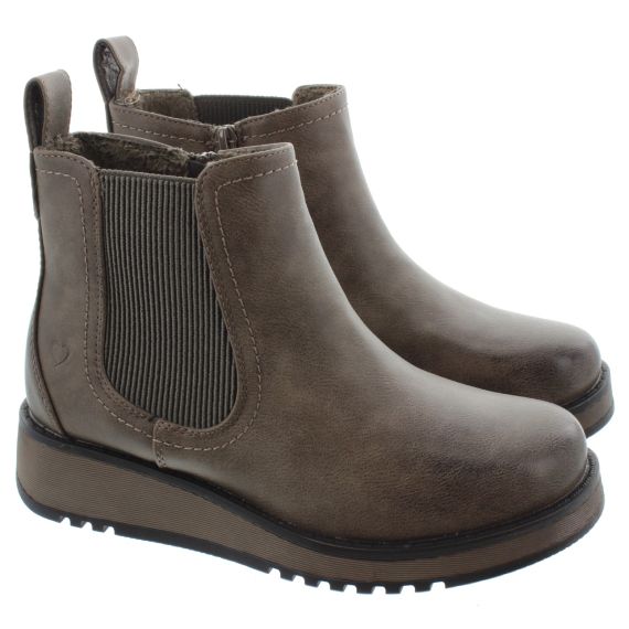 HEAVENLY FEET Ladies New Rolo Chelsea Boots In Earth 