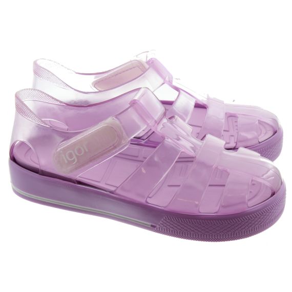 IGOR Kids Star Brillo Sandals In Lilac