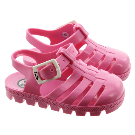 JUJU Nino Kids Juju Jelly Sandals In Pink 