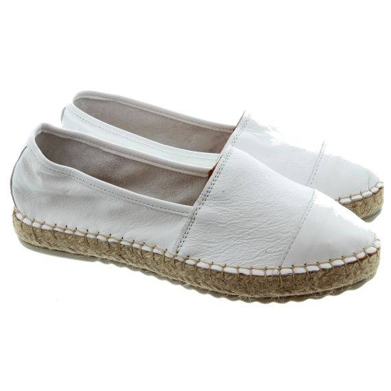 LAZY_DOGZ Ladies Corfu Espadrilles In White