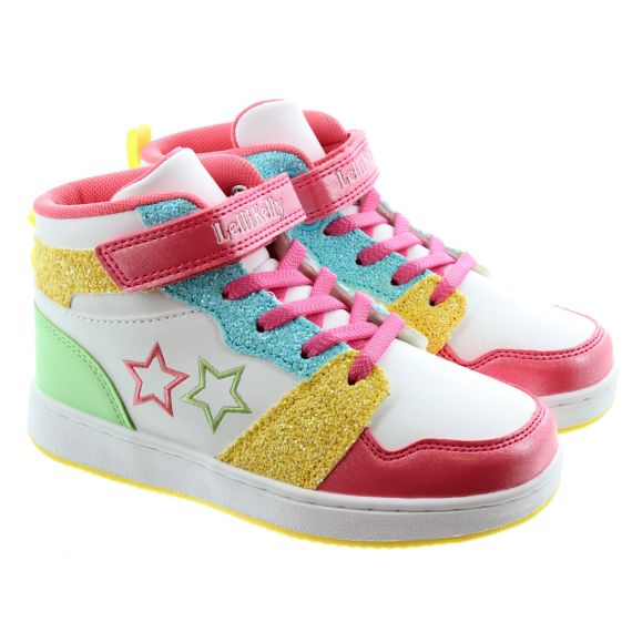 LELLI KELLY Girls LK2016 Anna Velcro Boots In Pastel Multi
