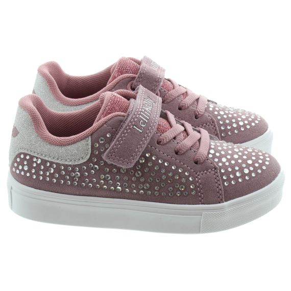 LELLI KELLY Kids LK2247 Diamante Trainers In Blush 