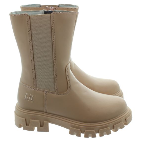 LELLI KELLY Kids LK2310 Rachele Calf Boots In Beige 