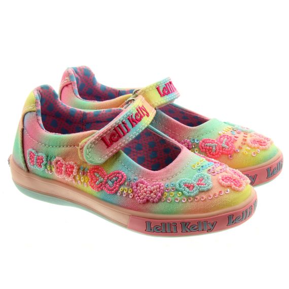 LELLI KELLY Kids LK3470 Myla Rainbow Dolly Shoes In Multi