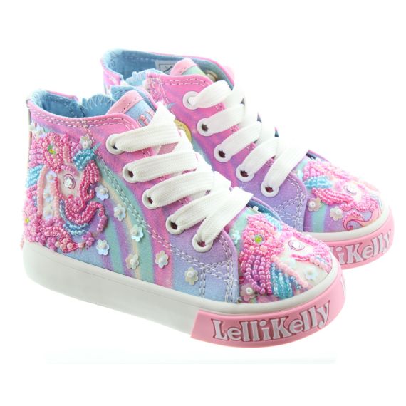 LELLI KELLY Babies LK3478 Unicorn Boots In White Multi