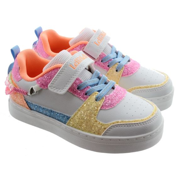 LELLI KELLY Kids LK4010 Gioiello Bracelet Trainers In White Mutli 