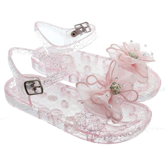 LELLI KELLY Kids LK4290 Jenny Jelly Sandals In Pink Glitter