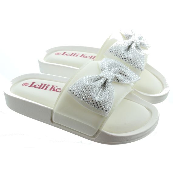 LELLI KELLY Kids LK4294 Sheryl Slide In White