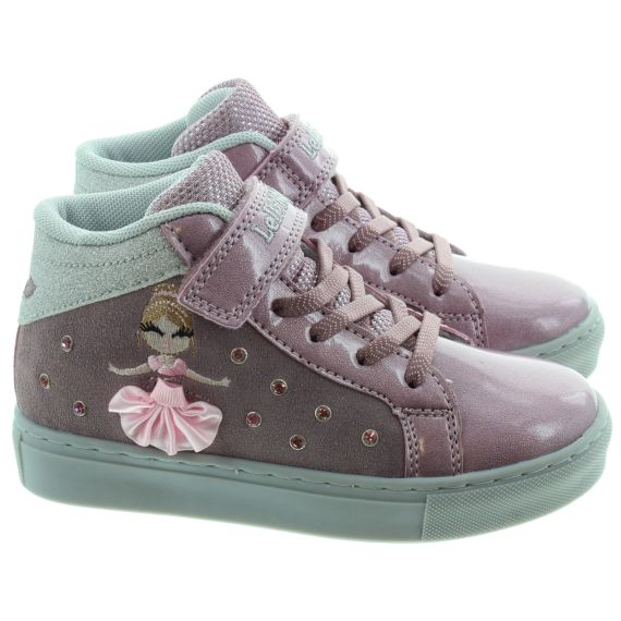 LELLI KELLY Kids LK4836 Hi Top Mille Stelle Boots In Blush 