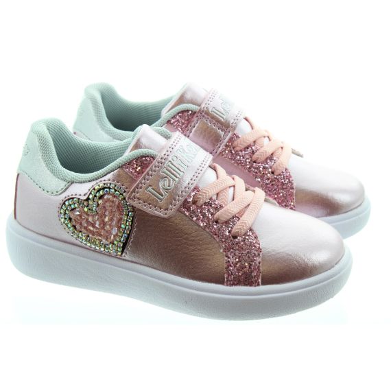 LELLI KELLY Kids LK3828 Love Heart Trainers In Pink