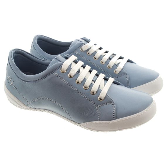 LUNAR Ladies Carrick Lace Trainers In Blue 